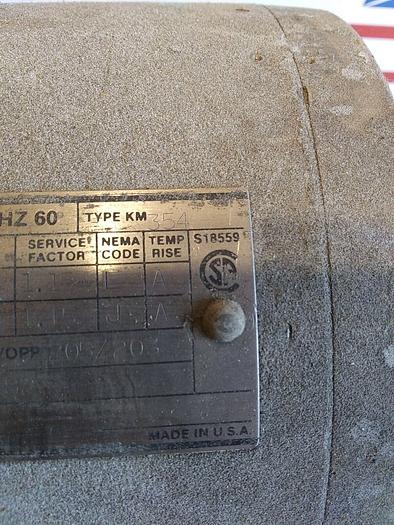 Used Lincoln Electric KM354 ODP AC 3 Phase Motor 1.5Hp 230-460volts