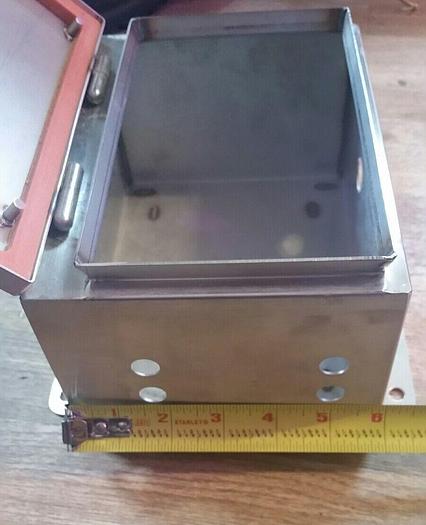 Used Mettler Toledo EZ-Clean Stainless Steel Lab Enclosure 8" x 6" - Locking, No Key