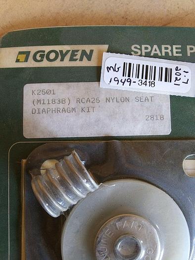 K2501 GOYEN Diaphragm Kit RCA25 Nylon Seat