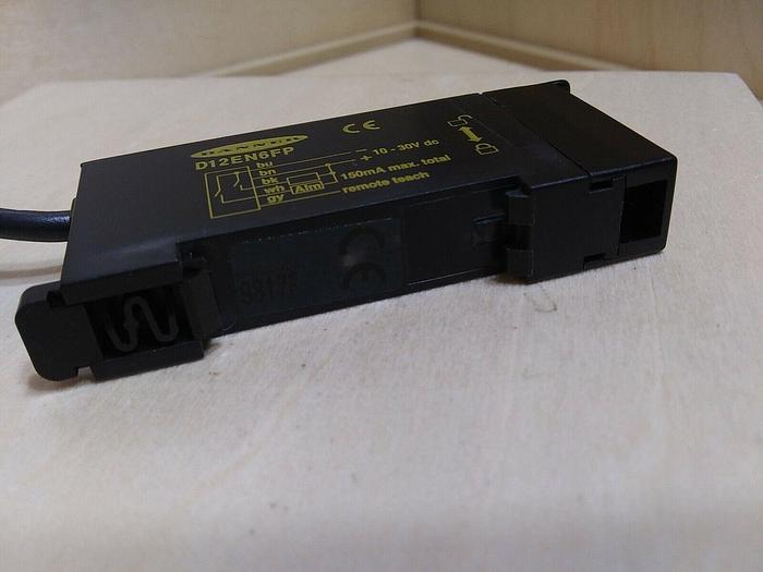 Banner D12EN6FP Teach Mode Fiber Optic Sensor