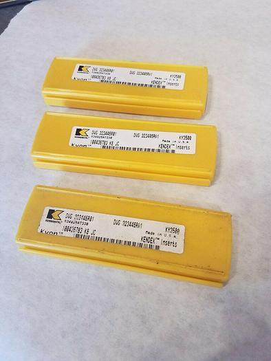 Used Kennametal Kendex Inserts DWG 323446R01 KY3500 - 100436783 K8 JC - 3 Open Packs