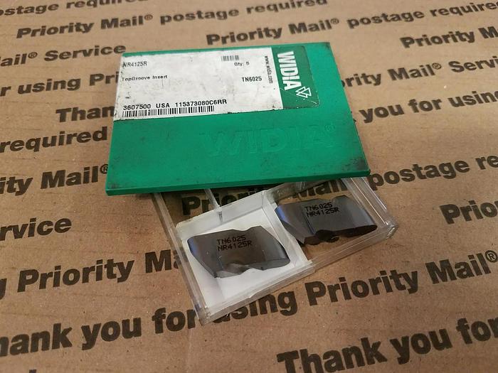 Used Widia NR4125R Top Groove Insert QTY TWO, TN6025