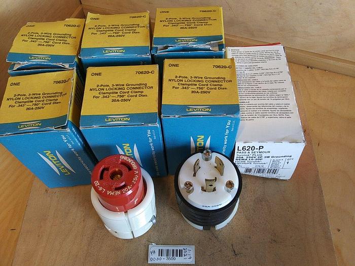 Wholesale Industrial Surplus Locking Cord Clamp Bulk Lot. 70620-C L620-P