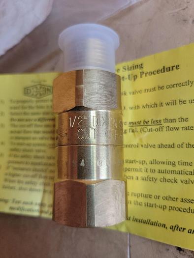 Dixon SCVS4 Safety Check Valve Sizing