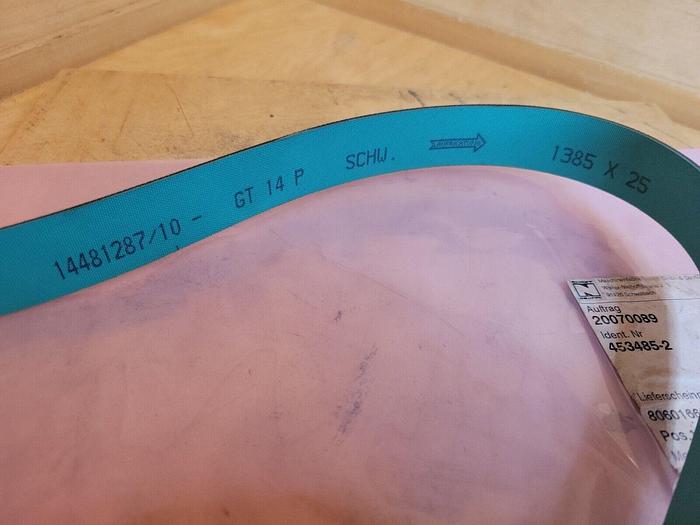 Belt 14481287/10 - GT 14 P, 1385 X 25mm