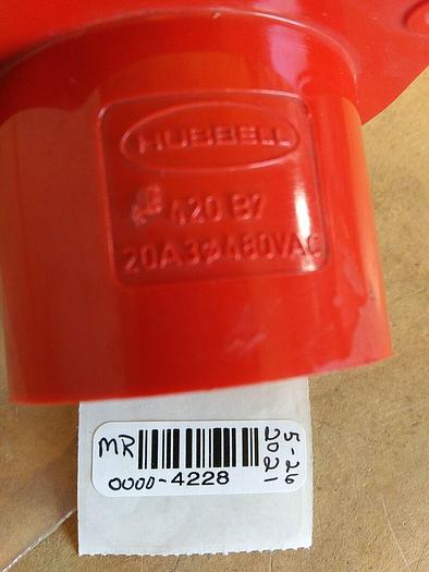 Hubbell 420 B7 Pin & Sleeve Device 20 amp 480 volt 3 pole