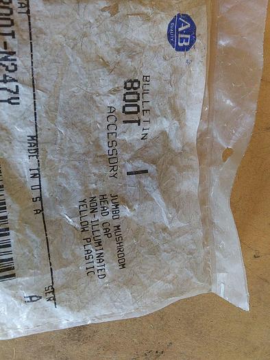 Allen Bradley 800T-N247Y Mushroom Head Cap Yellow Non-illuminated