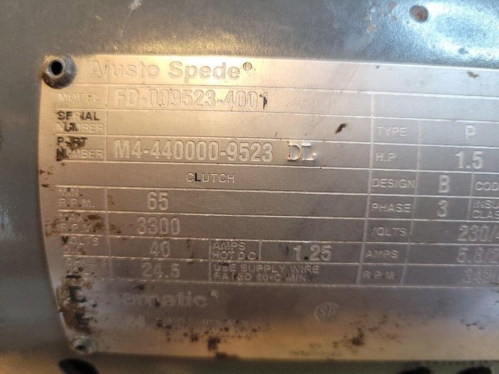 Used Eaton Dynamatic Ajusto Spede FD-009523-400