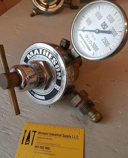 Used Matheson Regulators LOT OF 7 - 8-350, 3104-350, 48-200, 1PA-510, 8-580, 3478-A