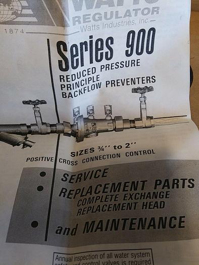 Watts 47 BFP RK/900F RK Reduced Pressure Backflow Preventers Service Kit