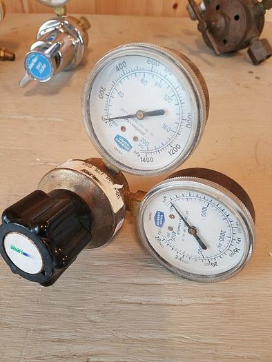 Used Air Pressure Regulator Lot, Fisher Scientific, HOKE, MG, Linde - QTY 5