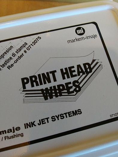 Markem imaje 0712075 Print Head Wipes for use with Ink Jet System