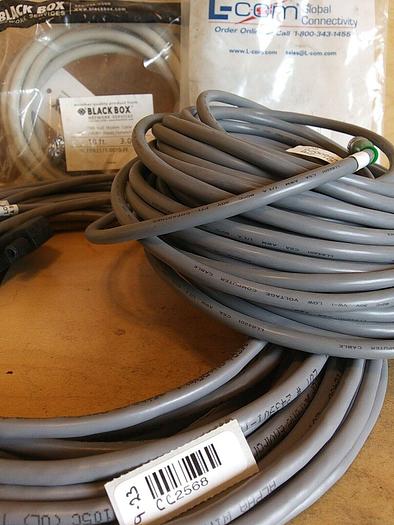 Wholesale Industrial Cable Bulk Lot *L-Com *Black Box