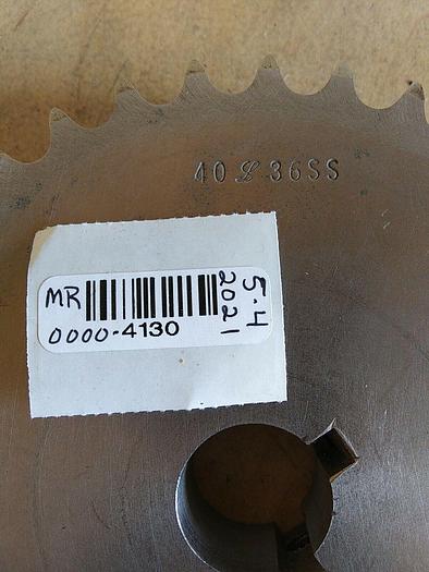 Used 40L36SS Unbranded Sprocket Double Key 40L36 x 1"