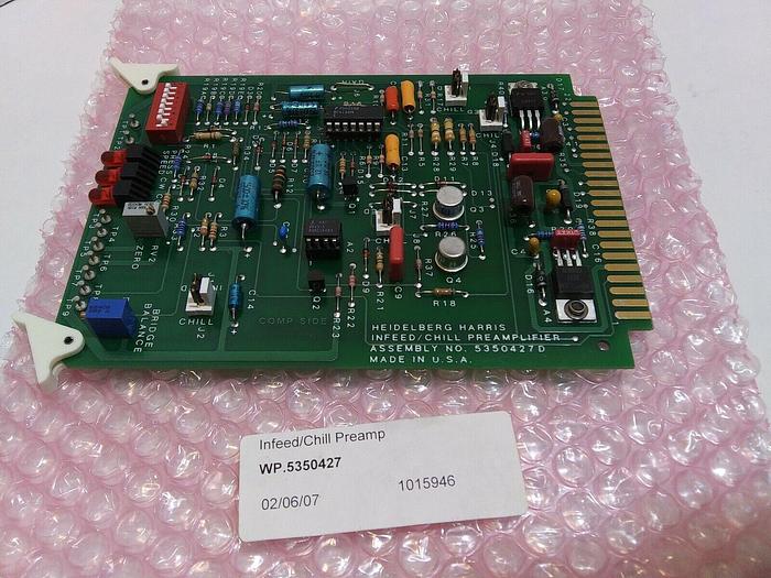 Heidelberg Harris 5350427D Infeed/Chill Preamplifier