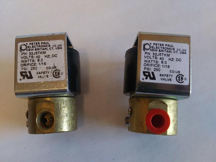 Used Peter Paul 32J5TKM Solenoid Valve (Lot of 2)