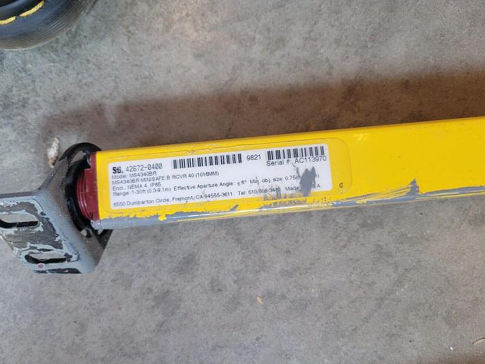 Used Sti MiniSafe 42672-0400 & 42687-0400 Light Curtain Set & 43207-0010 Panel