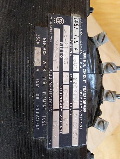 Used Allen Bradley X-211293 Control Circuit Transformer