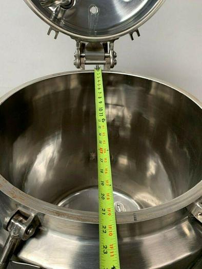 Used Walker 100 Liter Stainless Steel Jacketed Reactor 45 PSI