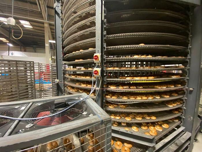 Used SPIRAL COOLING CONVEYOR