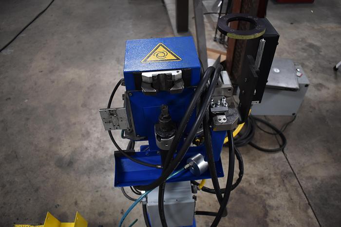 Used Yaskawa Motoman MA3100 Complete Robotic Welding Cell With Miller 450 and MH3100 positioner On Track