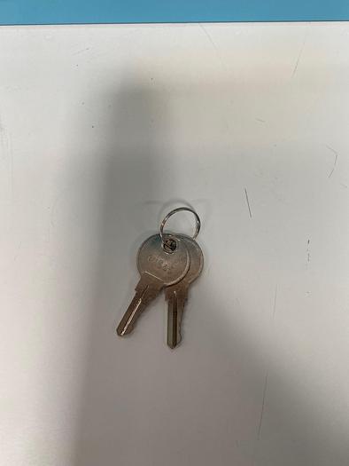 Used JustRite 890402 4 Gallon Blue Acid Cabinet 17"x 22"x 17" Manual Close