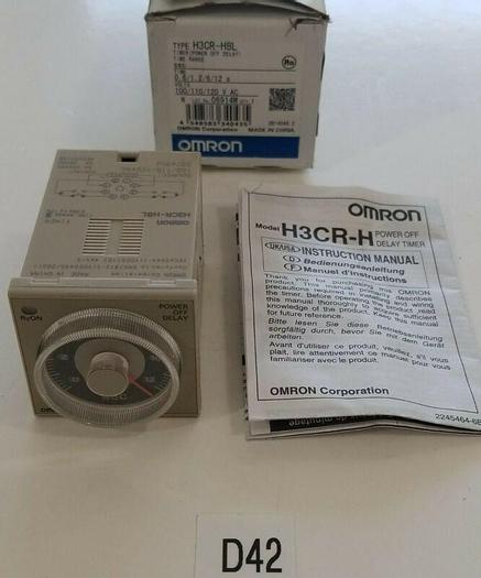 *NEW IN BOX* Omron H3CR-H8L Timer 110/110/120VAC 0.6/1.2/6/12 Seconds + Warranty