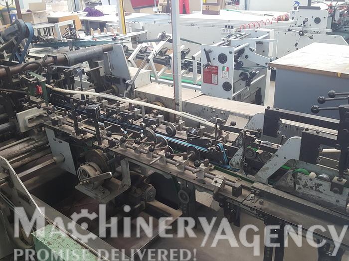 Used 1984 Bobst DOMINO 110-M Folder gluer 4+6 corners