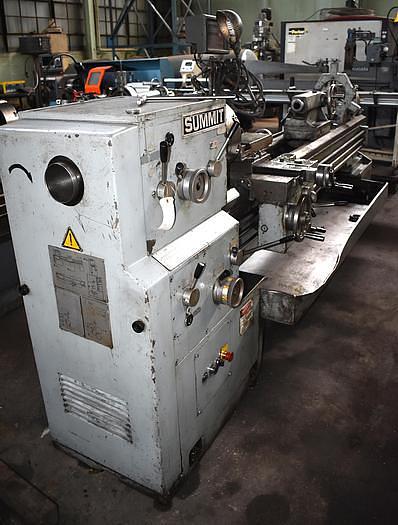 Used 19/27" x 80" SUMMIT "19-4" GAP-TYPE ENGINE LATHE w/TAPER ATTACHMENT & DIGITAL READOUTS