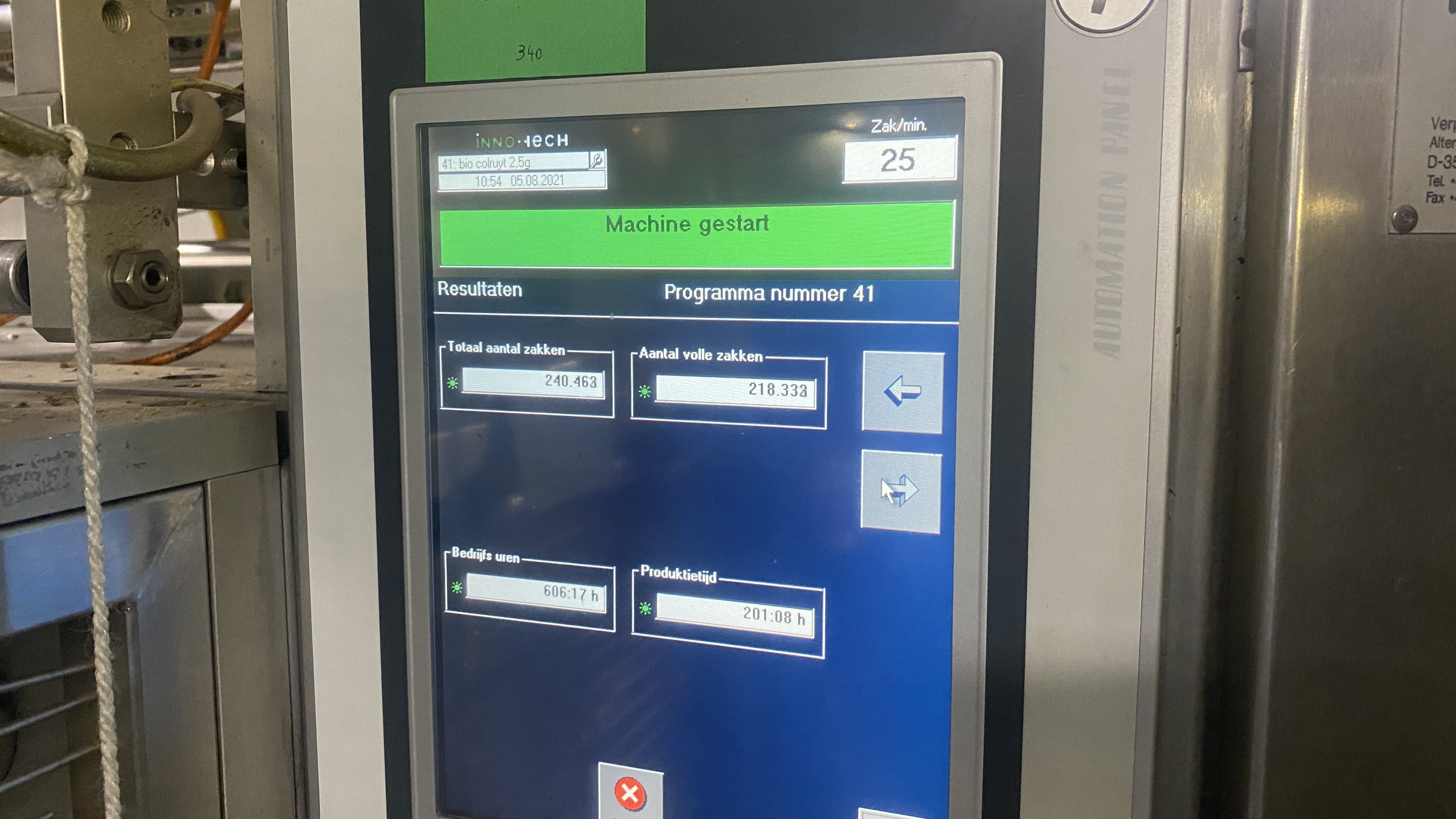 Used Innotech Revo 3800S continuous motion bagger