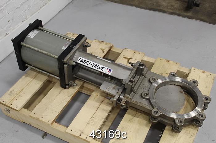 Used Fabri-Valve 8" Air Operated Knife Gate Valve #43169