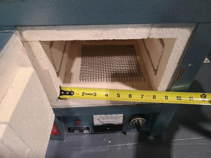 Used Heat Treating Furnace 2200F 8" x 6" x 9" Inside Benchtop 110V Temper Steel