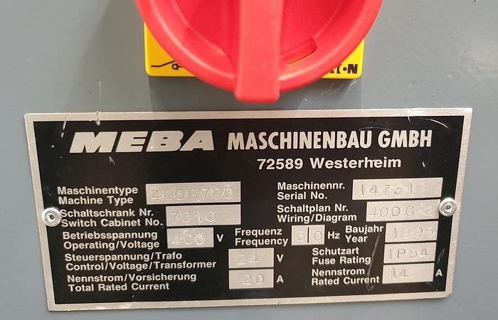 Gebraucht Halbautomatische Bandsäge Meba 400 G 700