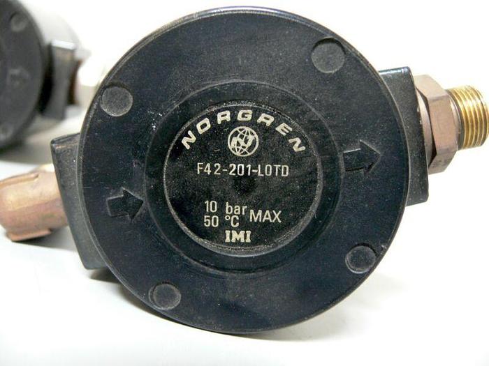 Used Lot of 2 - Norgren F42-201-LOTD 10 Bar 50C Line Filter