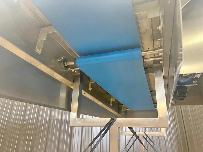 Used USED BELT CONVEYOR, 9" WIDE X 68" LONG, STAINLESS STEEL