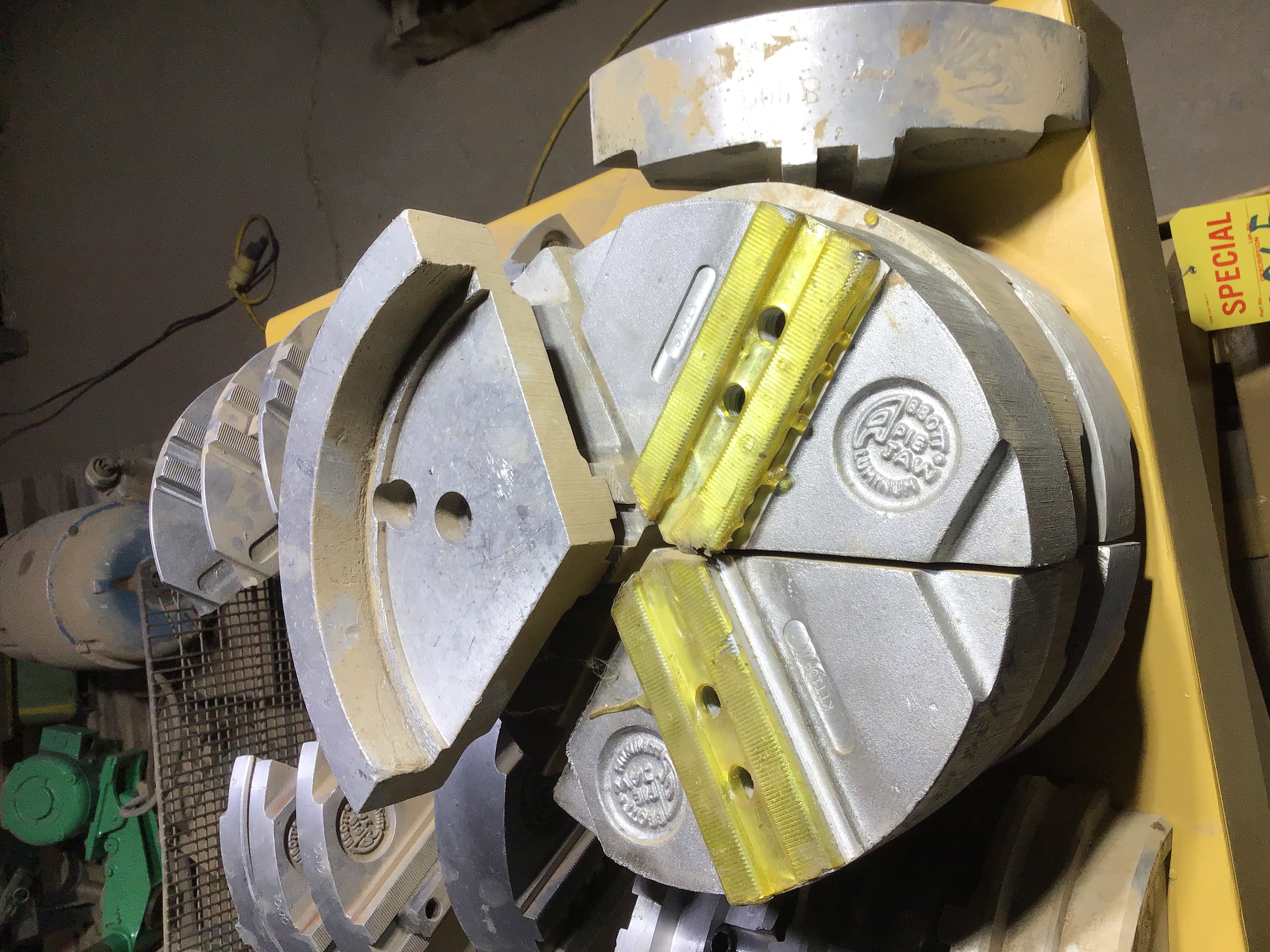 Used Abbott Aluminum Pie Jaw Sets; Mdl KTT10P  19 Sets