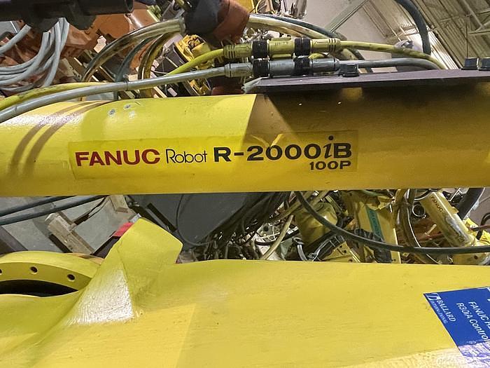Used 2012 FANUC R2000IB/100P 6 AXIS 3500 MM X 100 KG PEDESTALL MOUNT ROBOT