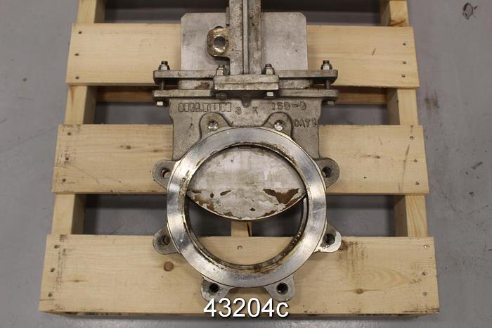 Used Hilton 8" Hand Operated Knife Gate Valve #43204