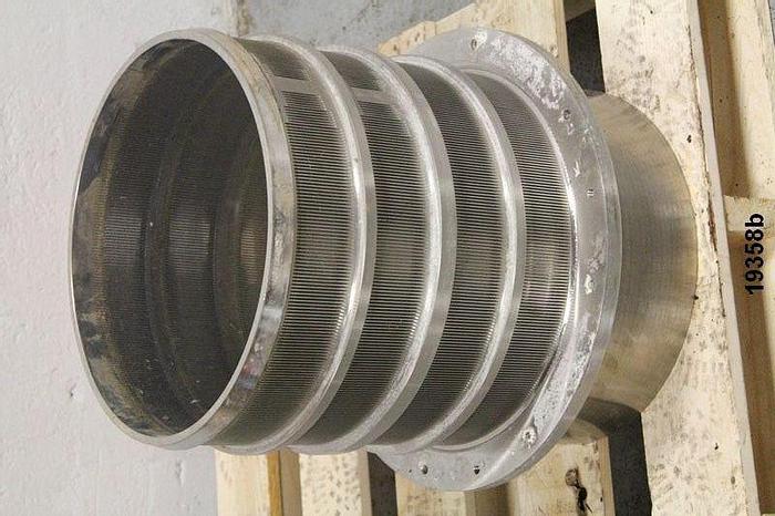 Used Bird 200 Pressure Screen Basket, .008" Slots #19358