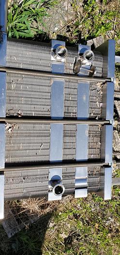 Used 97 SQ. FT. APV PLATE TYPE HEAT EXCHANGER – SANITARY S/S (#9519)