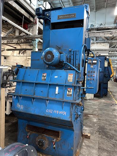 Used WHEELABRATOR 6 CU. FT. TUMBLAST MACHINE