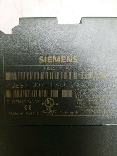 Used Siemens Simatic 6ES7 307-1EA00-0AA0 PLC Power Supply