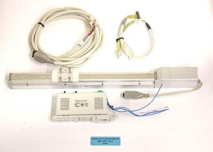 Used SMC LEFS16B-300-S16N1D + LECP6N1 Linear Actuator w/ Cables USED MIXED LOT 8995R