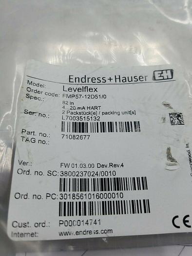 ENDRESS+HAUSER LEVELFLEX FMP57-12D51/0