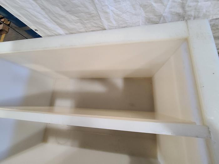 Used Polypro Tank Counter Flow Rinse side and bottom support 70" x 28" x 29" Removable Partition - LARRY PLEASE CHECK DEMENTIONS
