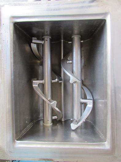 Used 0.33 CU. FT. KEEBLER DUAL SHAFT RIBBON BLENDER – S/S – VACUUM – JACKETED (#9181)