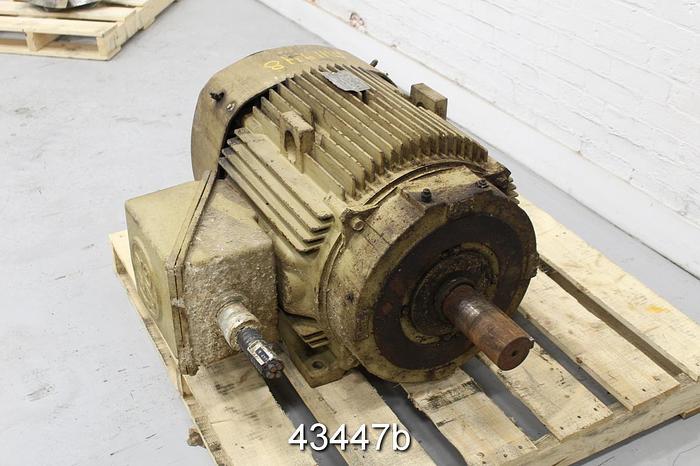 Used General Electric A/C Motor, 75 Hp, 1190 Rpm, 460 Volts #43447
