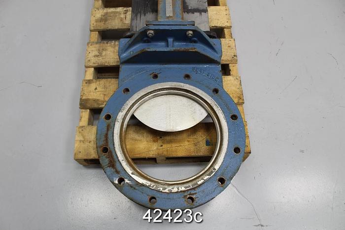 Used Dezurik 14" Hand Operated Knife Gate Valve #42423
