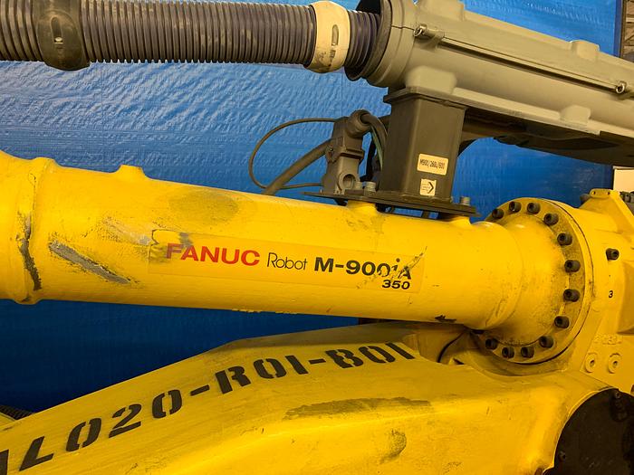 Used FANUC M900iA/350 6 AXIS CNC ROBOT WITH R30iA CONTROLLER 350KG X 2650mm REACH