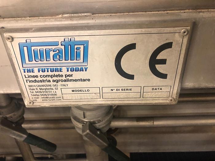 Used Blanszownik taśmowy wodno-parowy "Turatti"